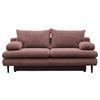 2-sitzer-sofa Mit Schlaffunktion Fiore B: 202 Cm - Altrosa/Schwarz, Design, Textil (202/85/99cm) - P & B