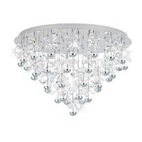 STROPNÉ LED SVIETIDLO PIANOPOLI - chrómová, Konventionell, kov/sklo (78/52,5cm) - Eglo