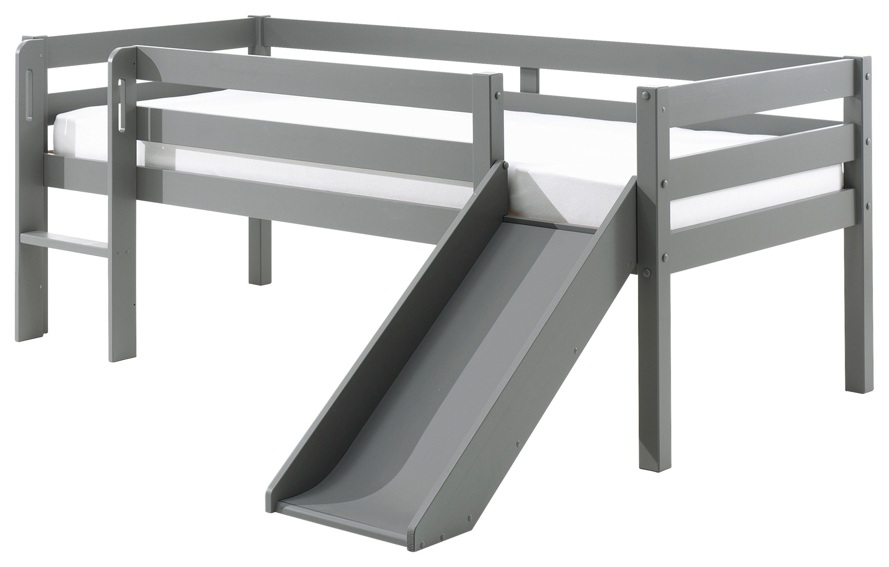 Spielbett Grau Lackiert 90x200 Cm - Grau, MODERN, Holz/Holzwerkstoff (90/200cm) - MID.YOU