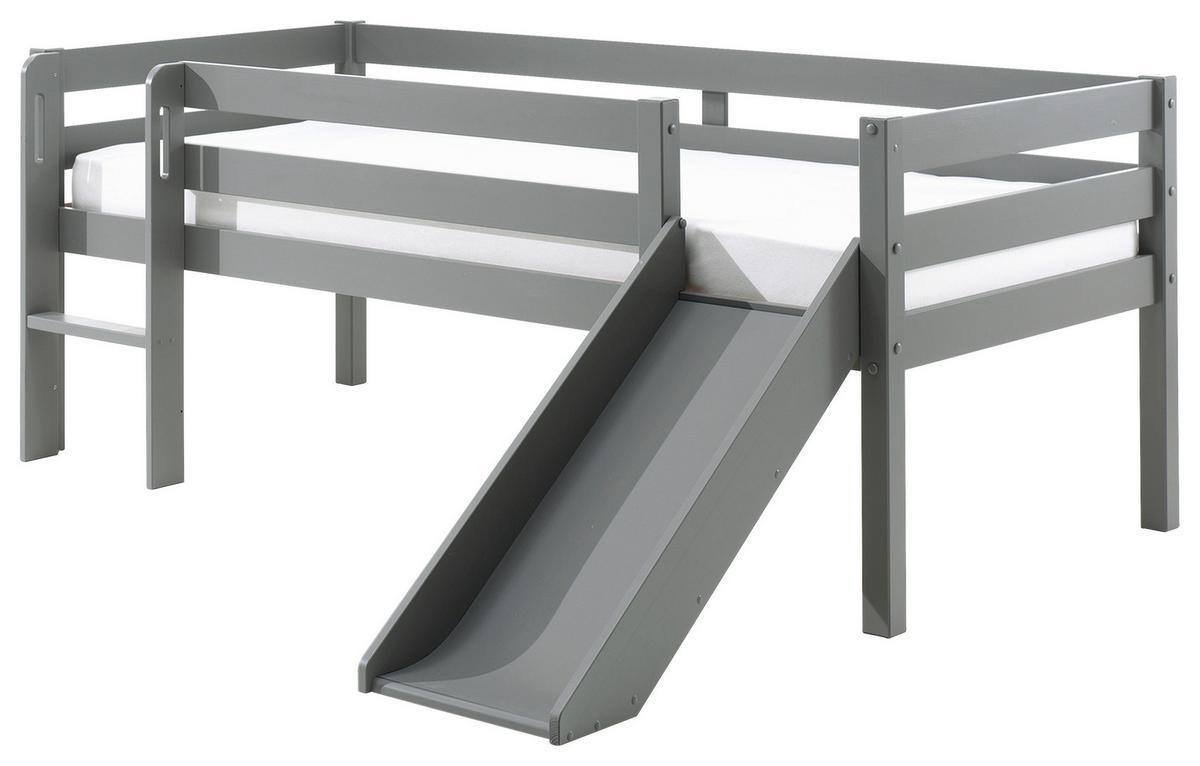 Spielbett Grau Lackiert 90x200 Cm - Grau, MODERN, Holz/Holzwerkstoff (90/200cm) - MID.YOU