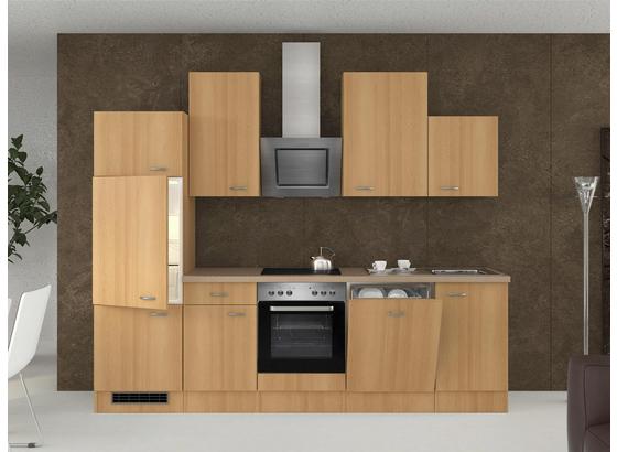 Küchenblock Nano 280cm Buche - Edelstahlfarben/Buchefarben, MODERN, Holzwerkstoff (280/60cm) Küchenblock Nano 280cm Buche - Edelstahlfarben/Buchefarben, MODERN, Holzwerkstoff (280/60cm)