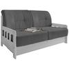 Schlafsofa Camino Weiß/Grau B: 154 cm - Weiß/Grau, MODERN, Holz/Textil (154/88/90cm) - Livetastic