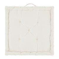 Hrubý sedák Bo, 40/40/6cm, sivobiela - prírodná farba, textil (40/40/6cm) - Modern Living