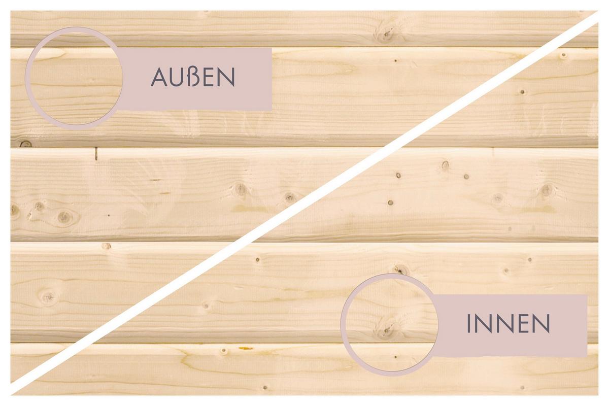 Sauna Muya 159/210/159 Cm - Fichtefarben, Basics, Holz (159/210/159cm)