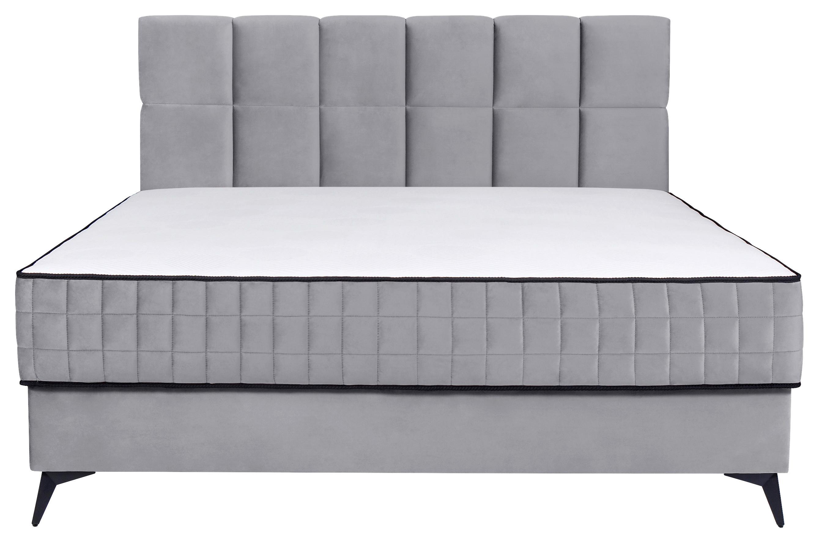 Kárpitozott Ágy Lina 180/200 Cm - szürke, Modern, faalapú anyag/textil (180/200cm) - Modern Living