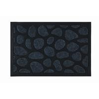 DVEŘNÍ ROHOŽKA Stone, 40/60cm - šedá/černá, Konvenční, textil/plast (40/60cm) - Mömax