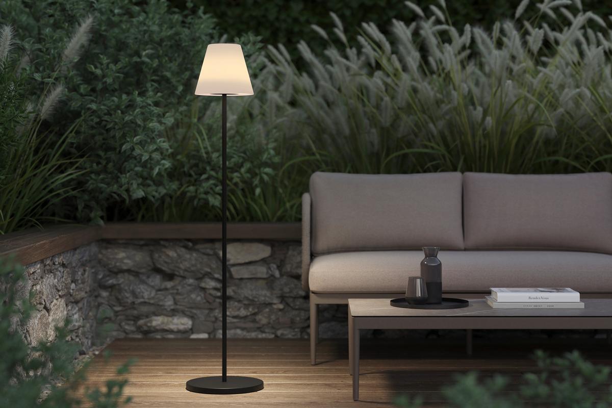 VONKAJŠIE LED SVIETIDLO JOM - čierna/biela, Modern, kov/plast (25cm) - Modern Living