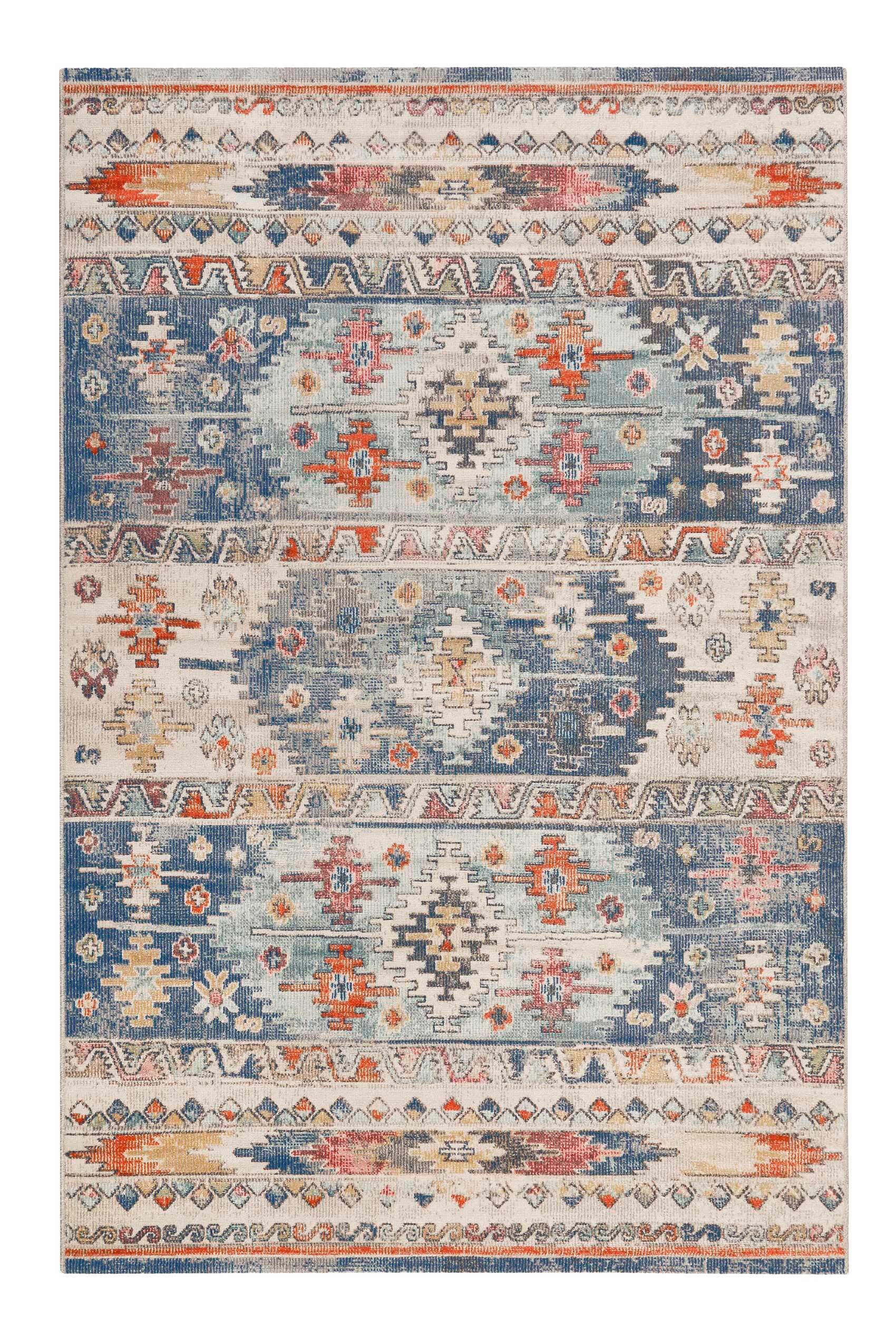 Outdoorteppich Elwood - Blau, Design, Textil (120/170cm) - WECON HOME