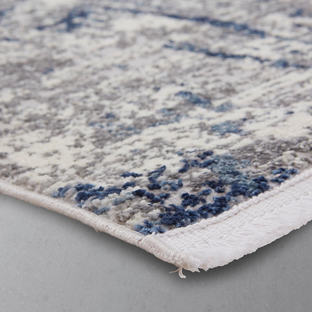 Tkaný koberec MALIK 1, 80/150 cm - modrá/sivá, Modern, textil (80/150cm) - Mömax