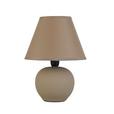 Tischlampe Cindy Beige mit Schnurschalter - Beige/Schwarz, ROMANTIK / LANDHAUS, Keramik/Kunststoff (18/24cm) - James Wood