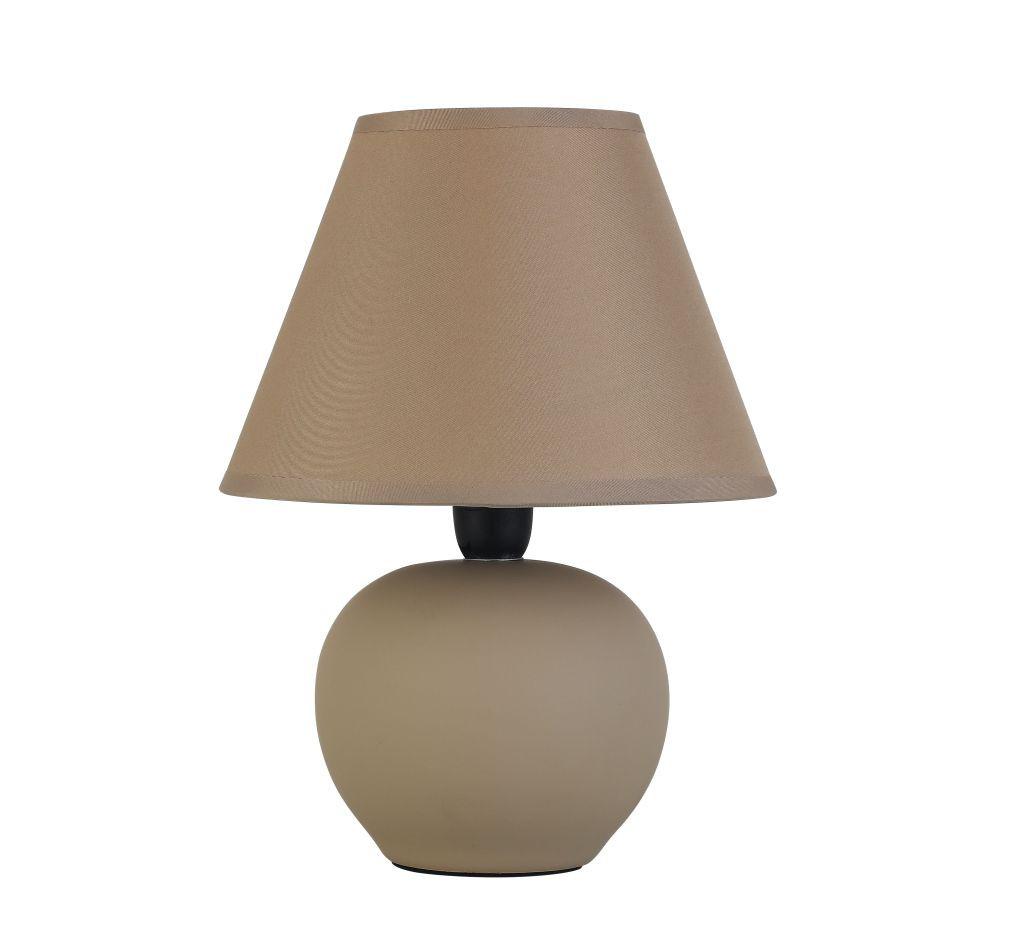 Tischlampe Cindy Beige mit Schnurschalter - Beige/Schwarz, ROMANTIK / LANDHAUS, Keramik/Kunststoff (18/24cm) - James Wood