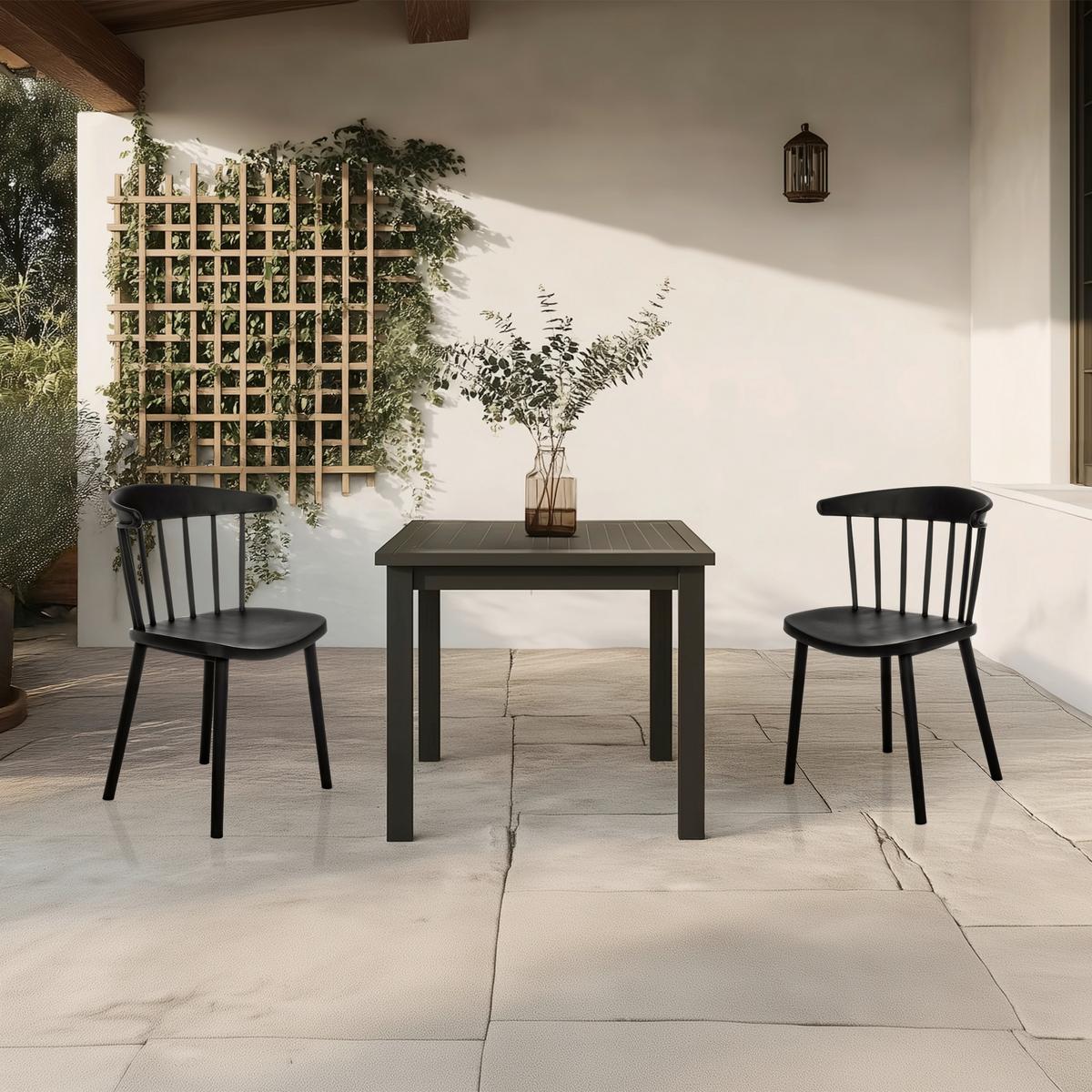 Besucherstuhl Artifo Schwarz B: 53 cm - Schwarz, MODERN, Kunststoff (53/75/45cm) - MID.YOU