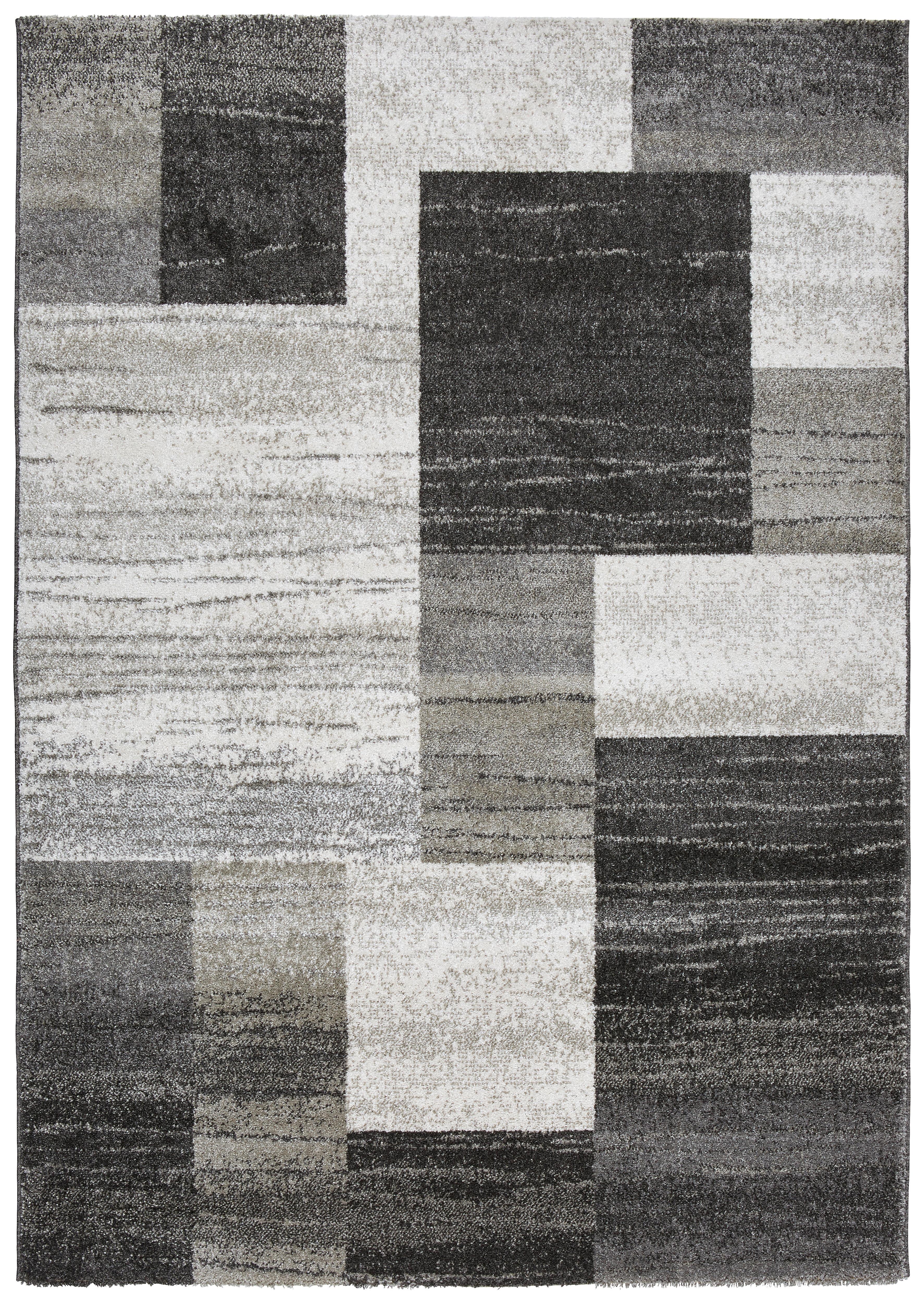 Tkaný Koberec Tina 2, 120/170cm - sivá/antracitová, Konvenčný, textil (120/170cm) - Modern Living