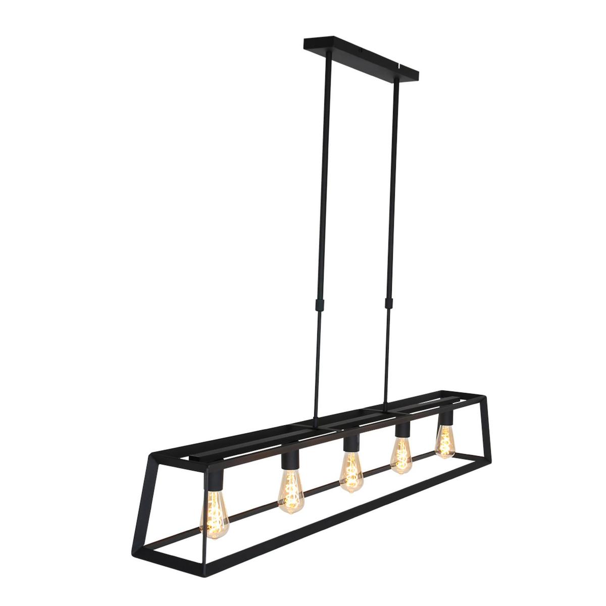 Pendelleuchte Buckley - Schwarz, Trend, Metall (20/120/140cm)