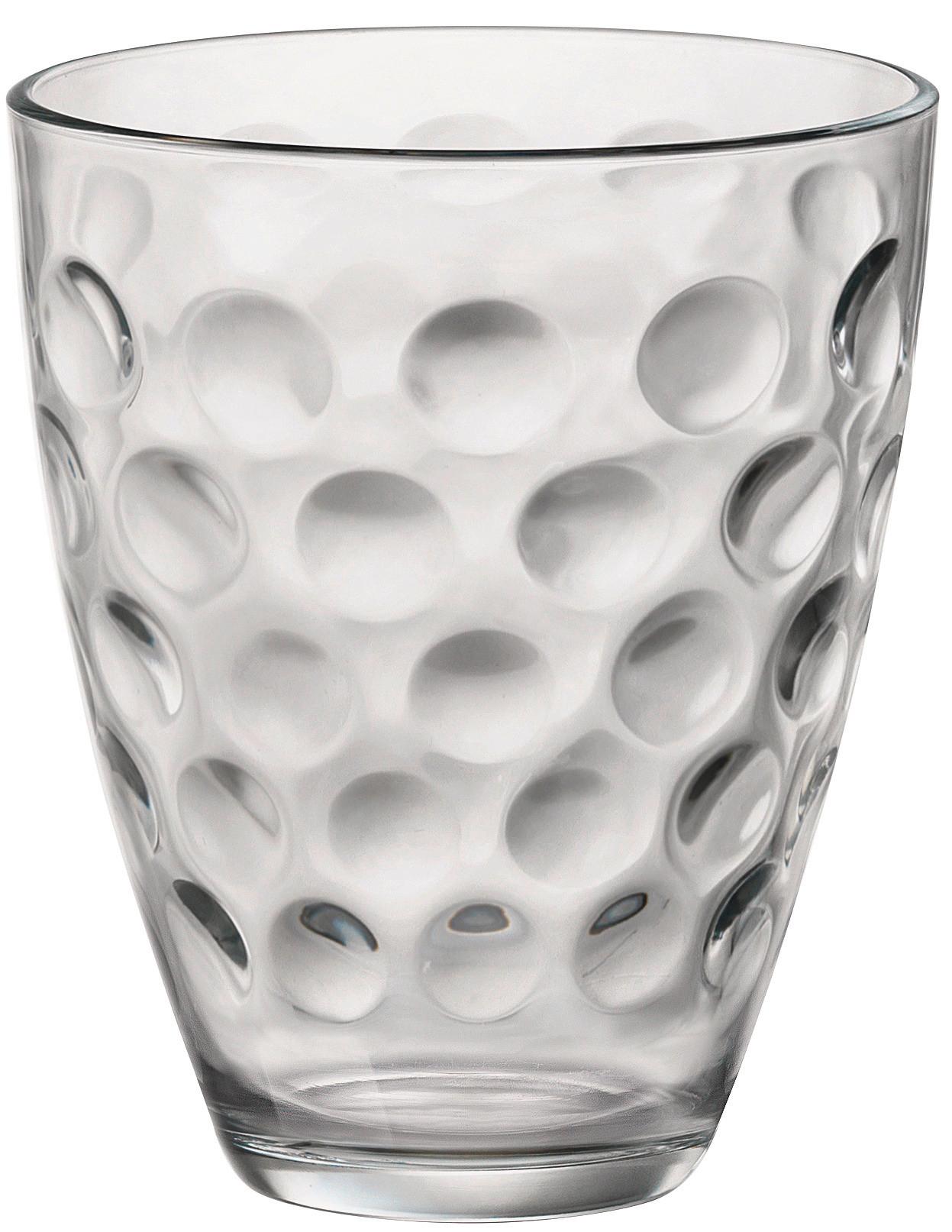 SADA SKLENIC Dots - čiré, sklo (17,0/25,7/10,90cm) - Modern Living