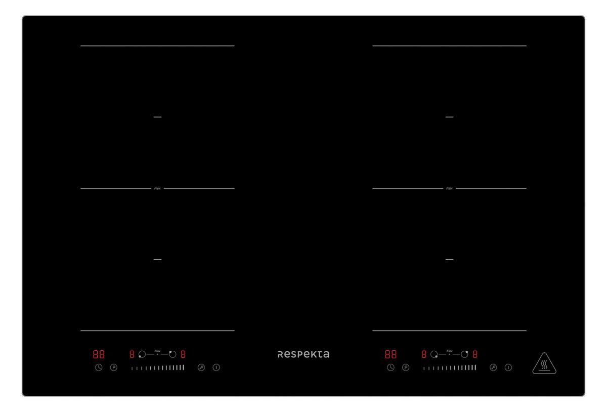 Einbauherd-set B: 59,5 Cm Induktion/ Autark - Schwarz, Trend, Glas/Metall (59,5/59,9/56,5cm) - Respekta