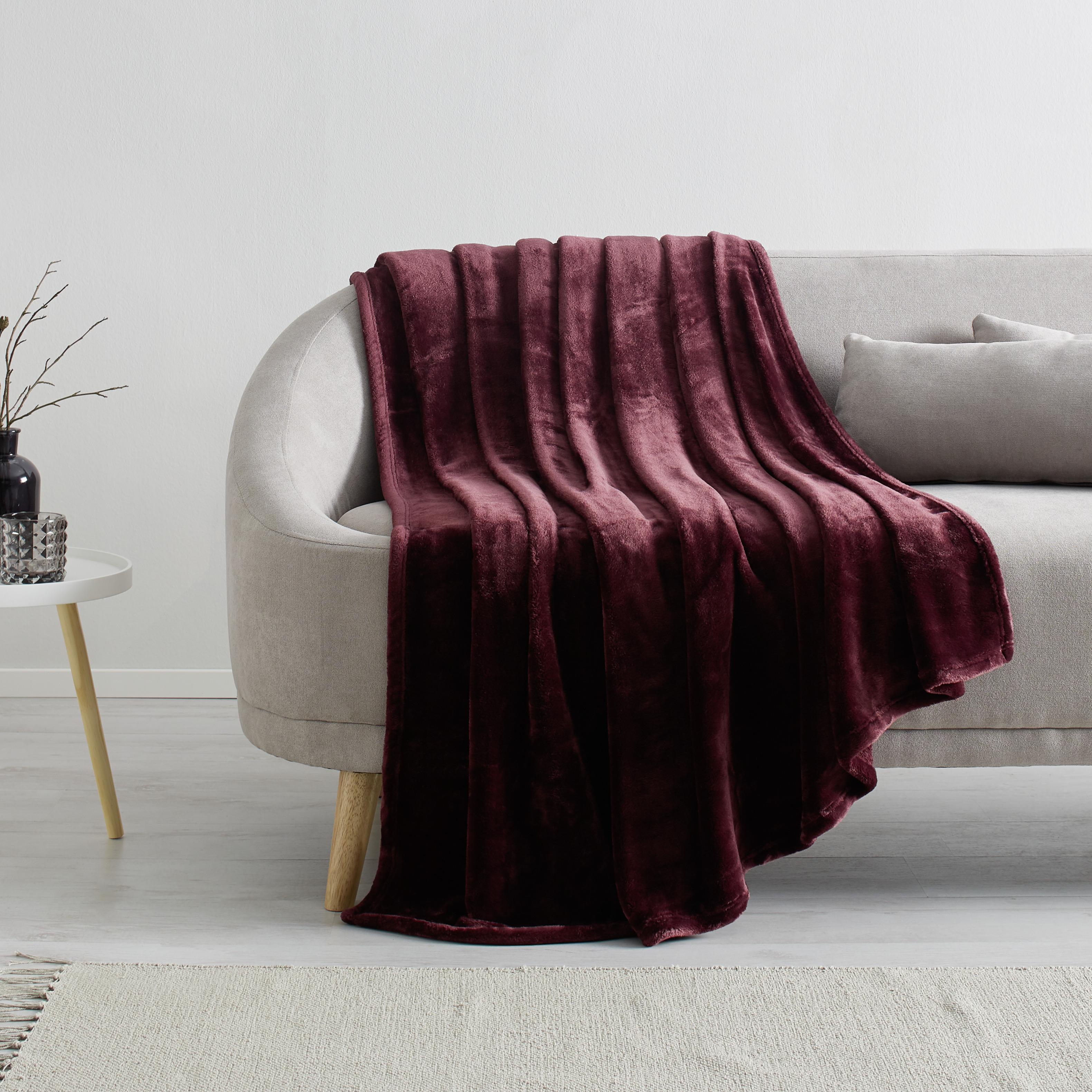 S'oliver Deka Fluffy 150x200 Cm - bordová, Moderný, textil (150/200cm) - S. Oliver