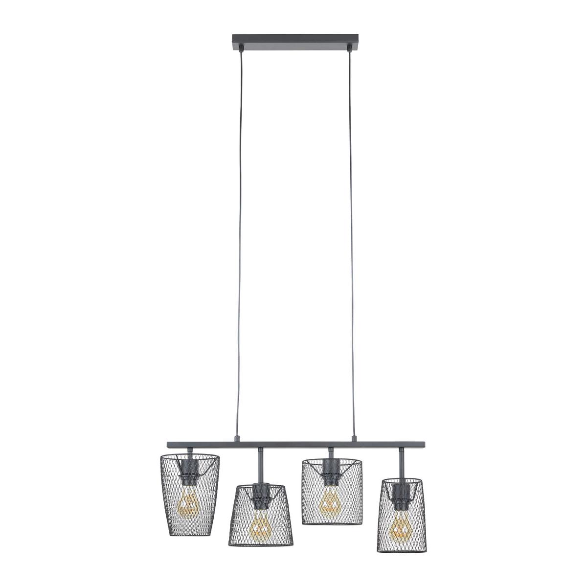 Závěsné svítidlo Ferdinand 70/150cm, 40 Watt - černá, Lifestyle, kov (70/150cm) - Modern Living