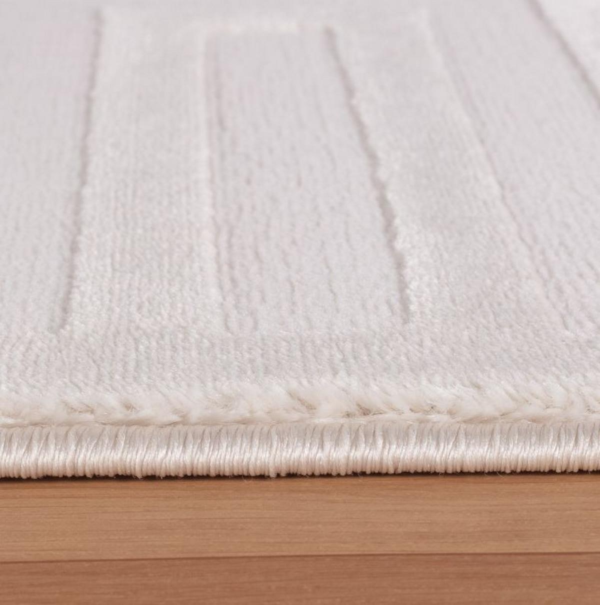 Dizajnový koberec 120x170 cm nízky vlas - krémový - krémová, Design, textil (120/170cm)