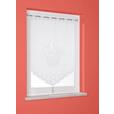 Kurzgardine Transparent Lace Bxl: 60x90 Cm Mit Blumenmotiv - Weiß, KONVENTIONELL, Textil (60/90cm) - Ondega