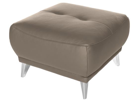 Hocker Frisco - Sandfarben/Chromfarben, MODERN, Textil (65/46/65cm) Hocker Frisco - Sandfarben/Chromfarben, MODERN, Textil (65/46/65cm)