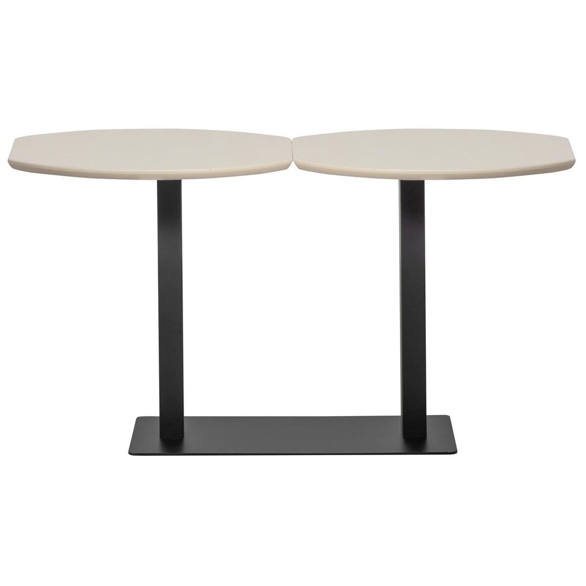 TISCHGESTELL Bistro Schwarz B: 80cm - Schwarz, MODERN, Metall (80/72/40cm) - Livetastic