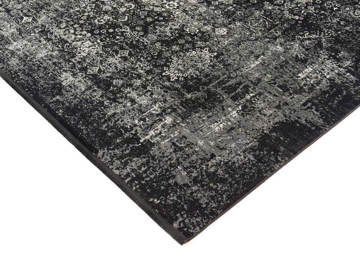 Webteppich Grau/Schwarz Calais 240x300 cm - Schwarz/Grau, Design, Textil (240/300cm) - Dieter Knoll