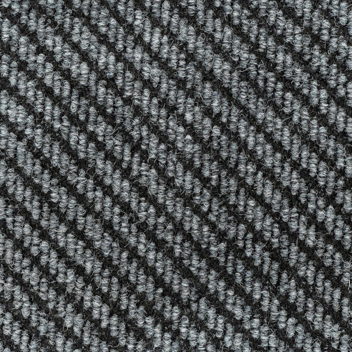 Teppichfliese Grau/Schwarz Centaur 50x50 cm Florhöhe 4 mm - Schwarz/Grau, Basics, Textil (50/50cm)