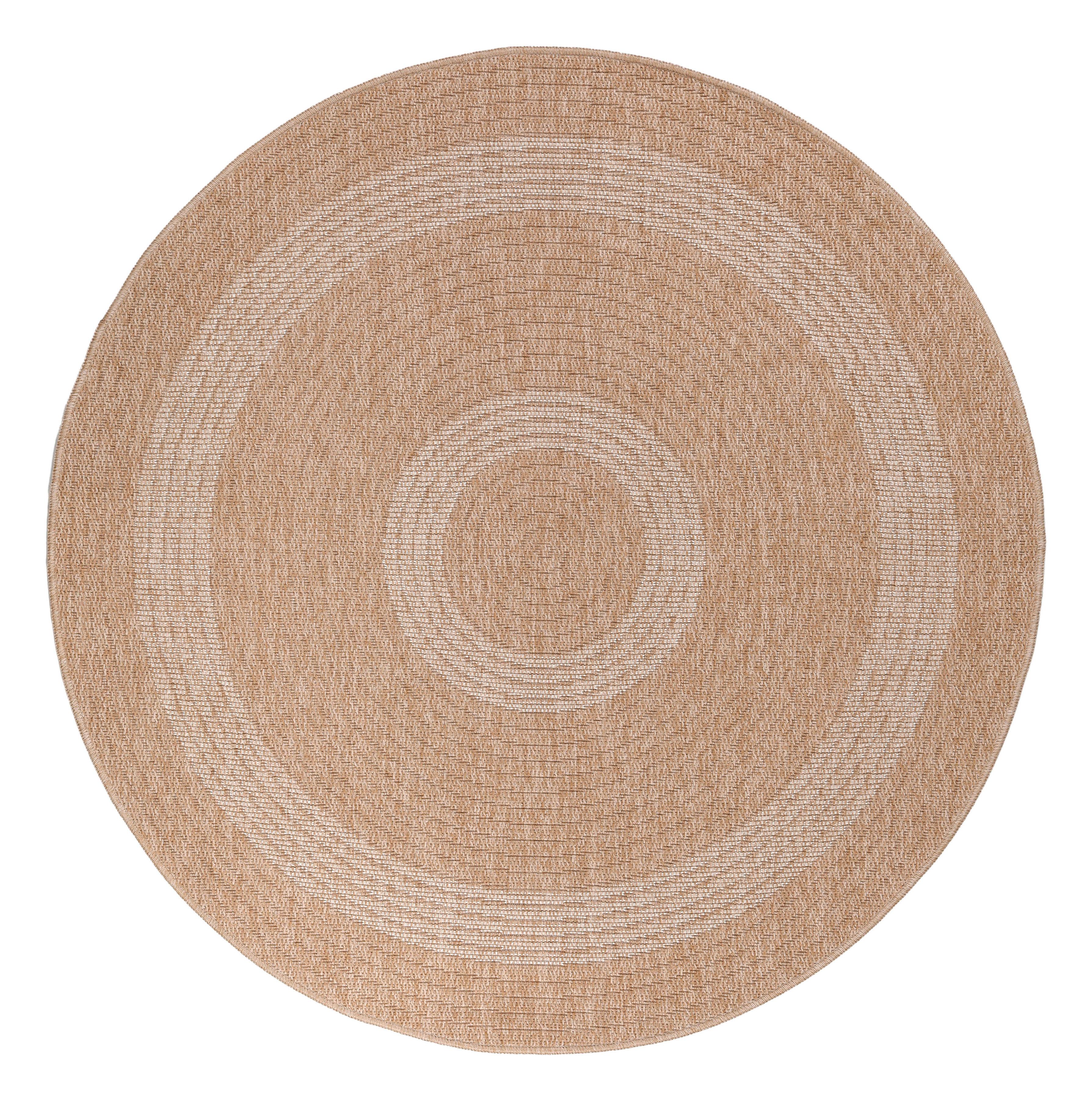 Outdoorteppich Comilla - Beige, Basics, Textil (120/120cm) - Novel