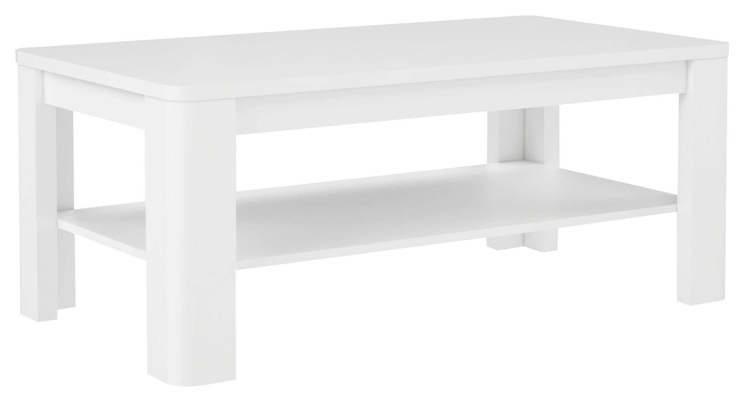 Konferenčný Stolík Viola - biela, Moderný, kov/kompozitné drevo (110/45/60cm)