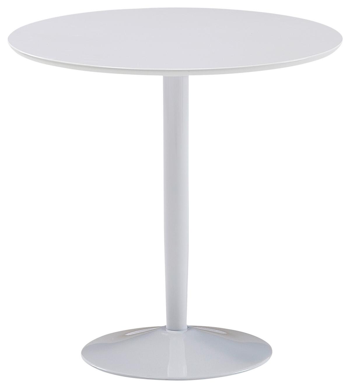 Jídelní stůl ve vysokém 75 - bílá, Moderní, kov/kompozitní dřevo (75/74cm) - MID.YOU