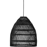 Hängeleuchte 3453-Bt02 Maja - Schwarz, Basics, Naturmaterialien (53/59,5/53cm)