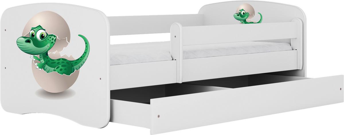 Kinder-/Juniorbett Babydreams inkl. Matratze 80x160 - Birkefarben/Weiß, MODERN, Holz/Holzwerkstoff (80/160cm) - MID.YOU
