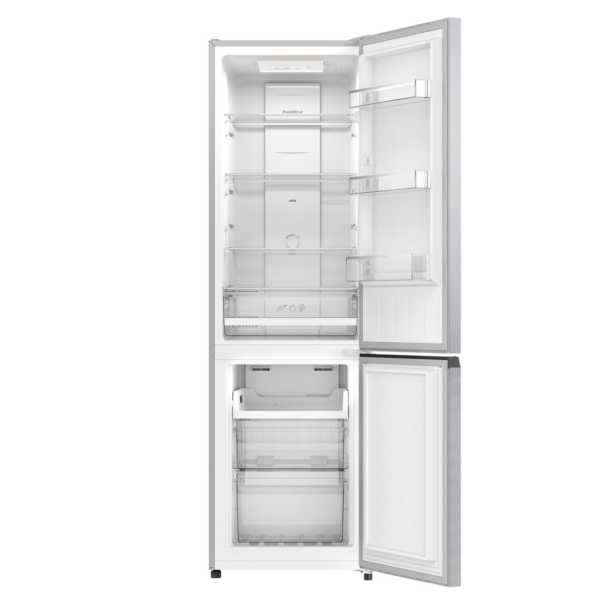 Kühl-Gefrier-Kombination INKF8 251S4E, ges. Volumen ca. 250 L - Silberfarben, Basics (54/180/57,6cm) - Indesit