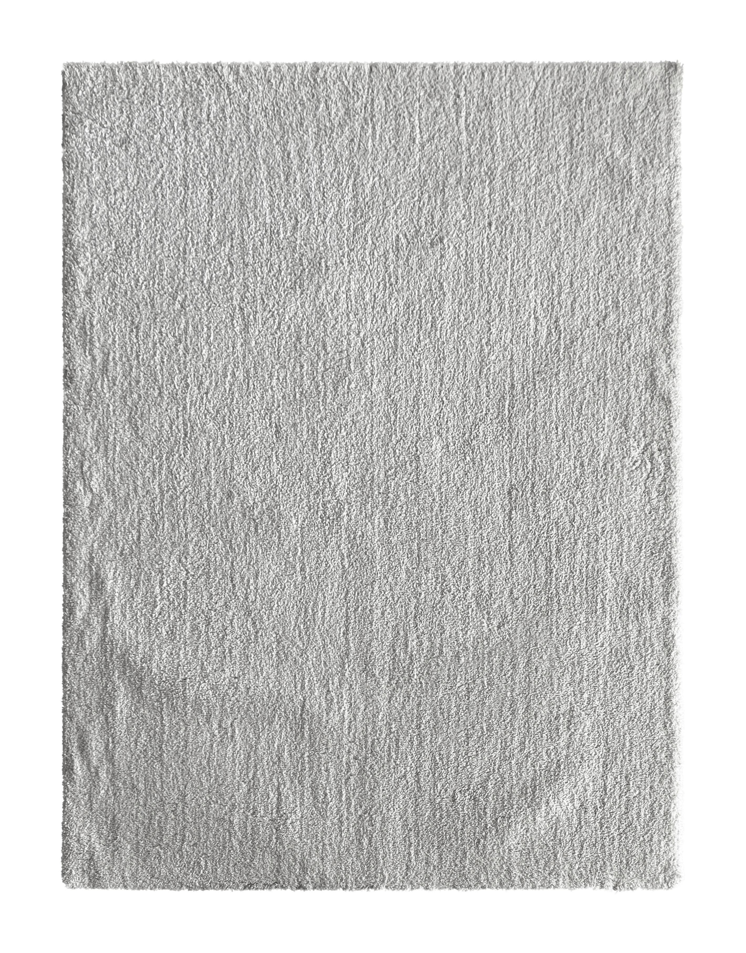 Hochflorteppich Silberfarben Kira 2 120x160 cm - Silberfarben, MODERN, Textil (120/160cm) - Luca Bessoni