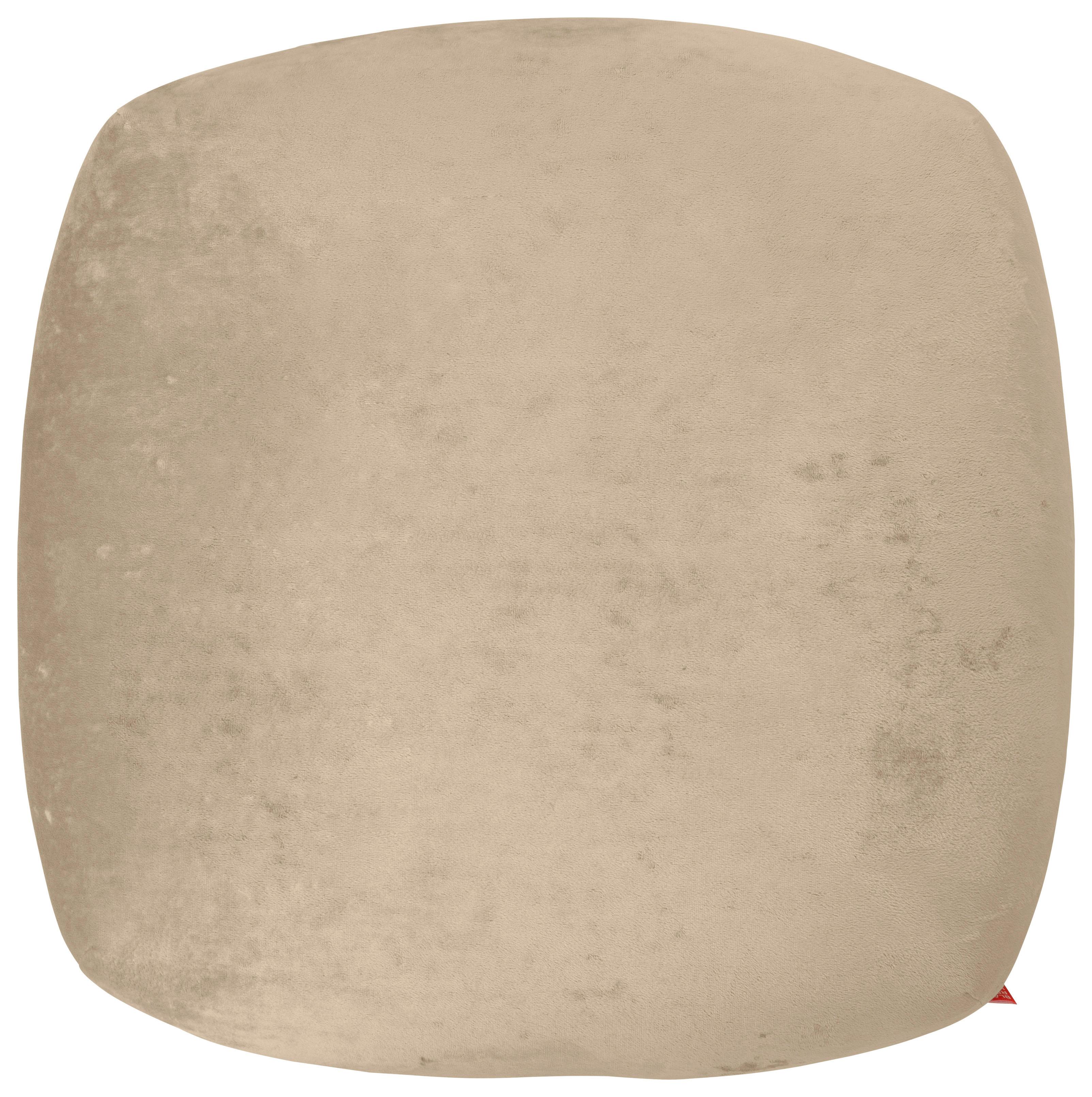 Hocker Cloe Beige B: 54 Cm - Beige/Goldfarben, KONVENTIONELL, Textil (54/48/54cm) - MID.YOU