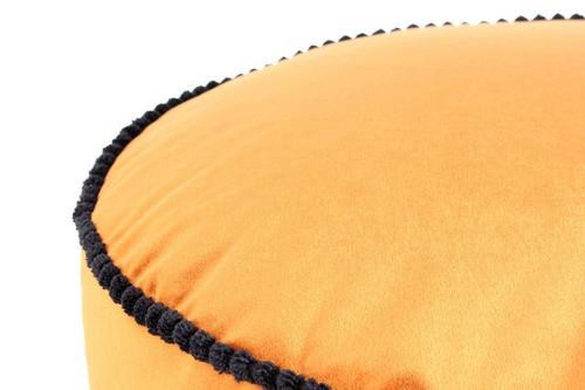 Pouf Taj Mahal Dxh 47x32 Cm Samt Bronze Mit Reißverschluss - Bronzefarben, Basics, Textil (47/32/47cm) - Kayoom