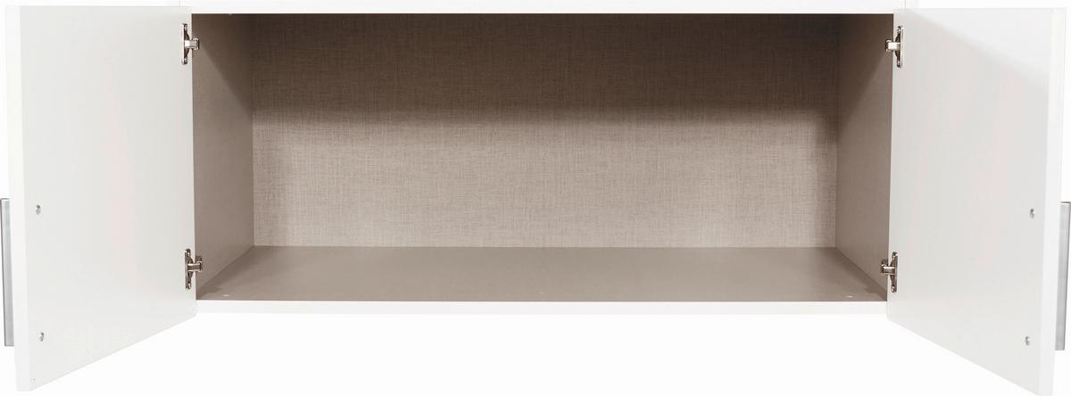 Aufsatzschrank 91cm Celle Alpinweiß, Weiß Hochglanz - Weiß Hochglanz/Weiß, MODERN, Holz (91/40/54cm)