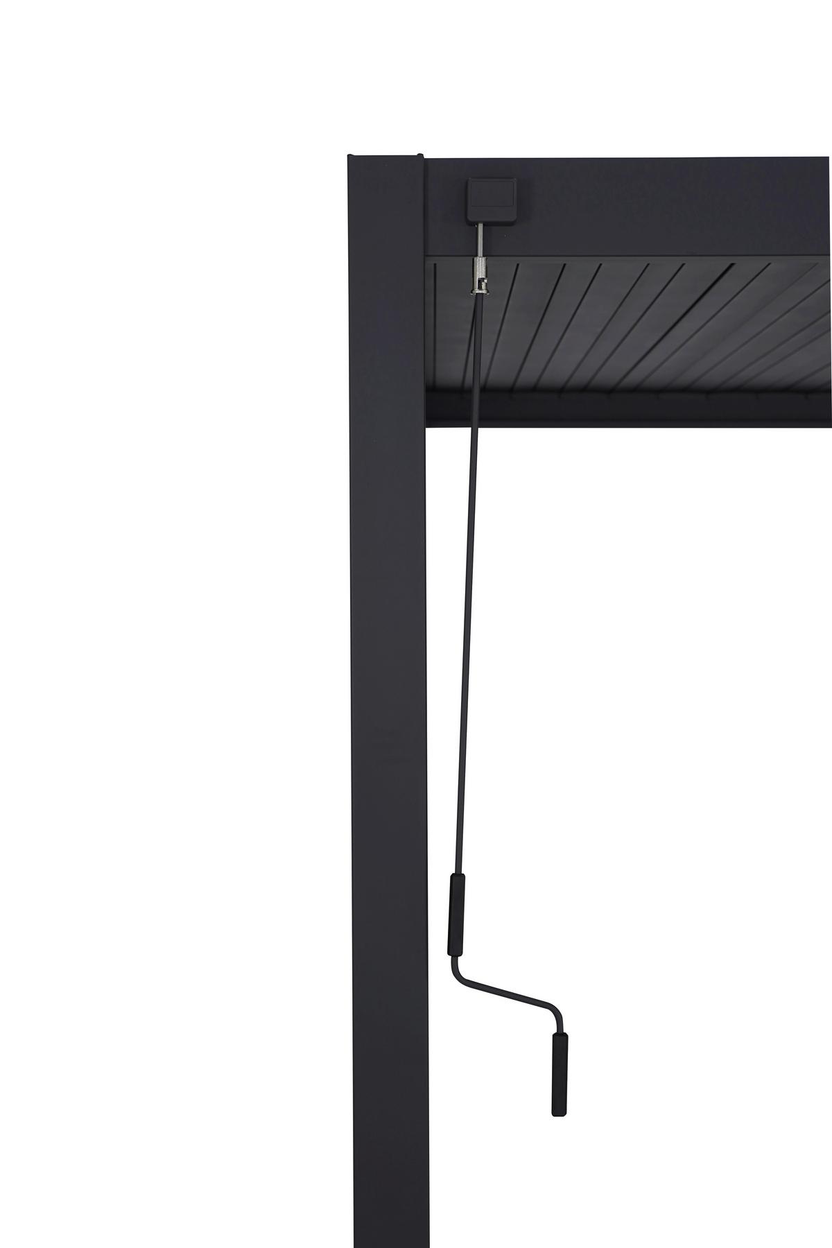 Pergola MIRADOR DELUXE 600X300CM - antracitová, Modern, kov (600/250/300cm) - Gardenson