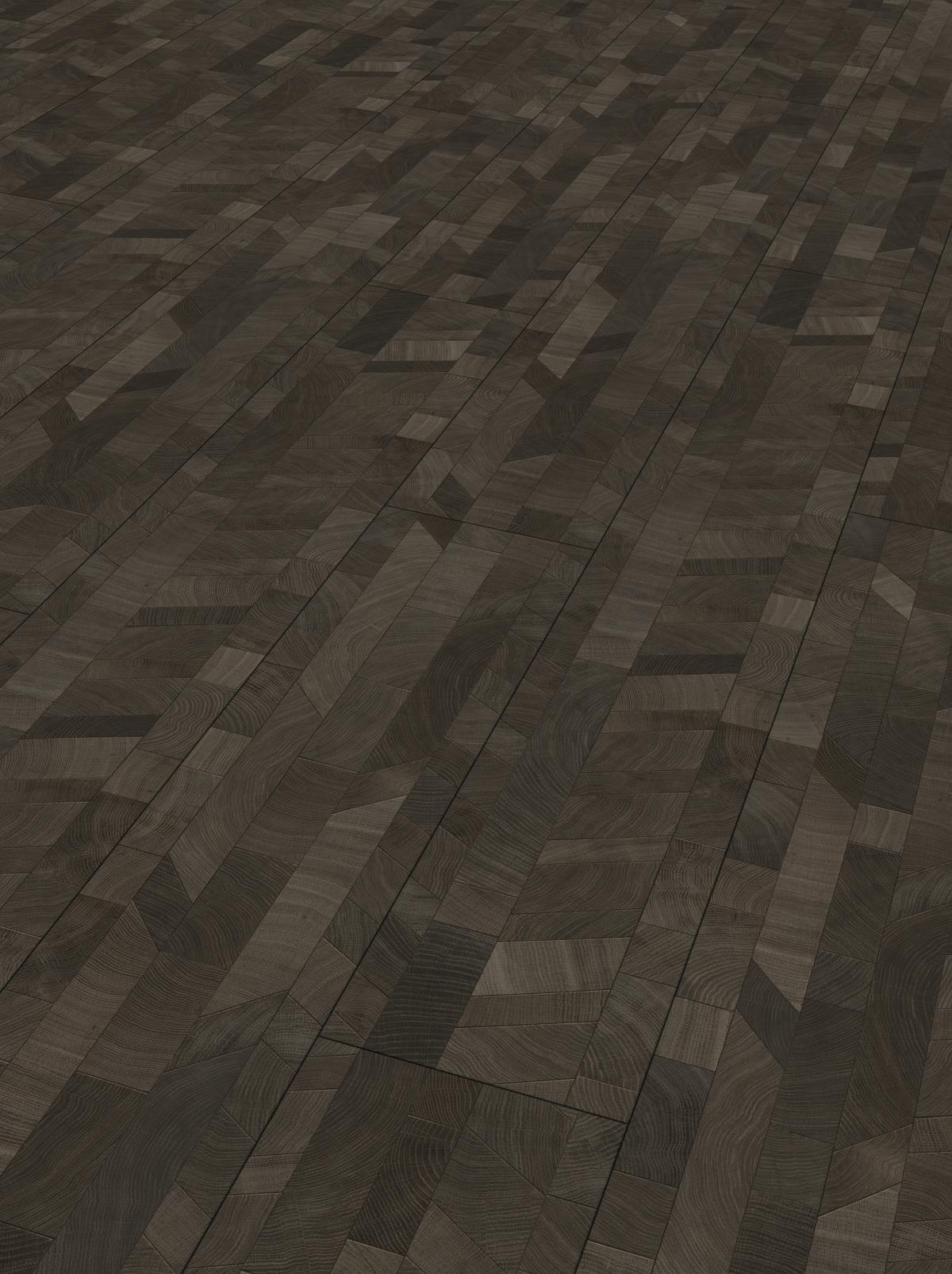 Designboden Hdf Crosscut Black - Eichefarben, Basics, Holzwerkstoff/Kunststoff (128,5/19,4/0,8cm) - Parador