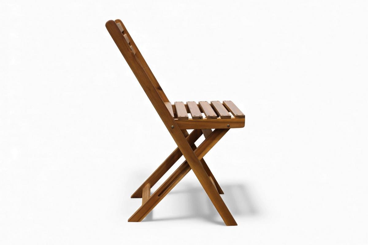 Balkonset, 3-teilig Akazie, klappbar - Hellbraun, Basics, Holz (60/60/72cm)