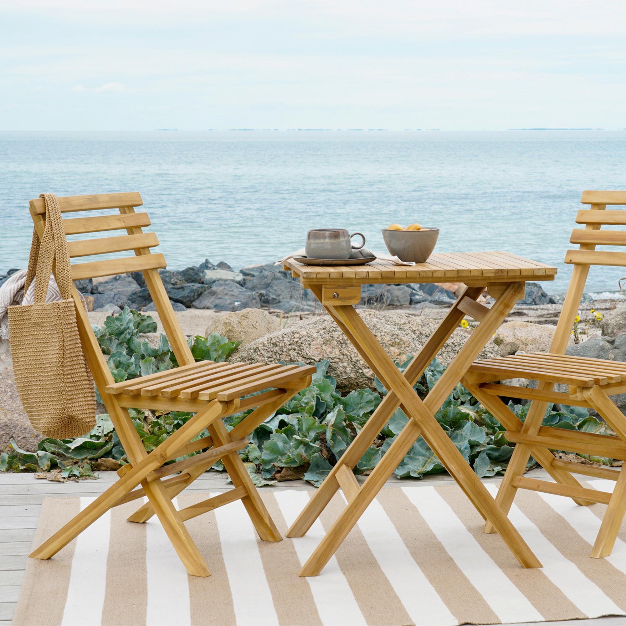 Balkonset Cuenca Braun B: 60/50 Cm - Braun, MODERN, Holz (60/50/75/89/60/46cm) - MID.YOU