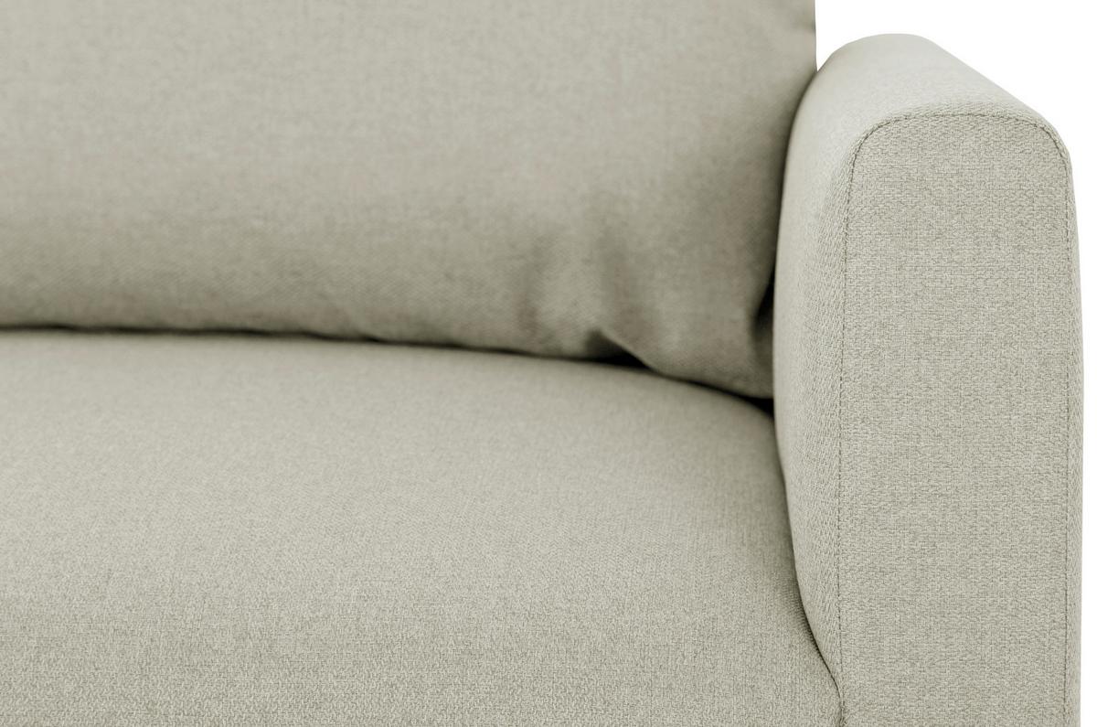 Ecksofa Tweety - Beige/Schwarz, Basics, Textil (192/138cm) - P & B