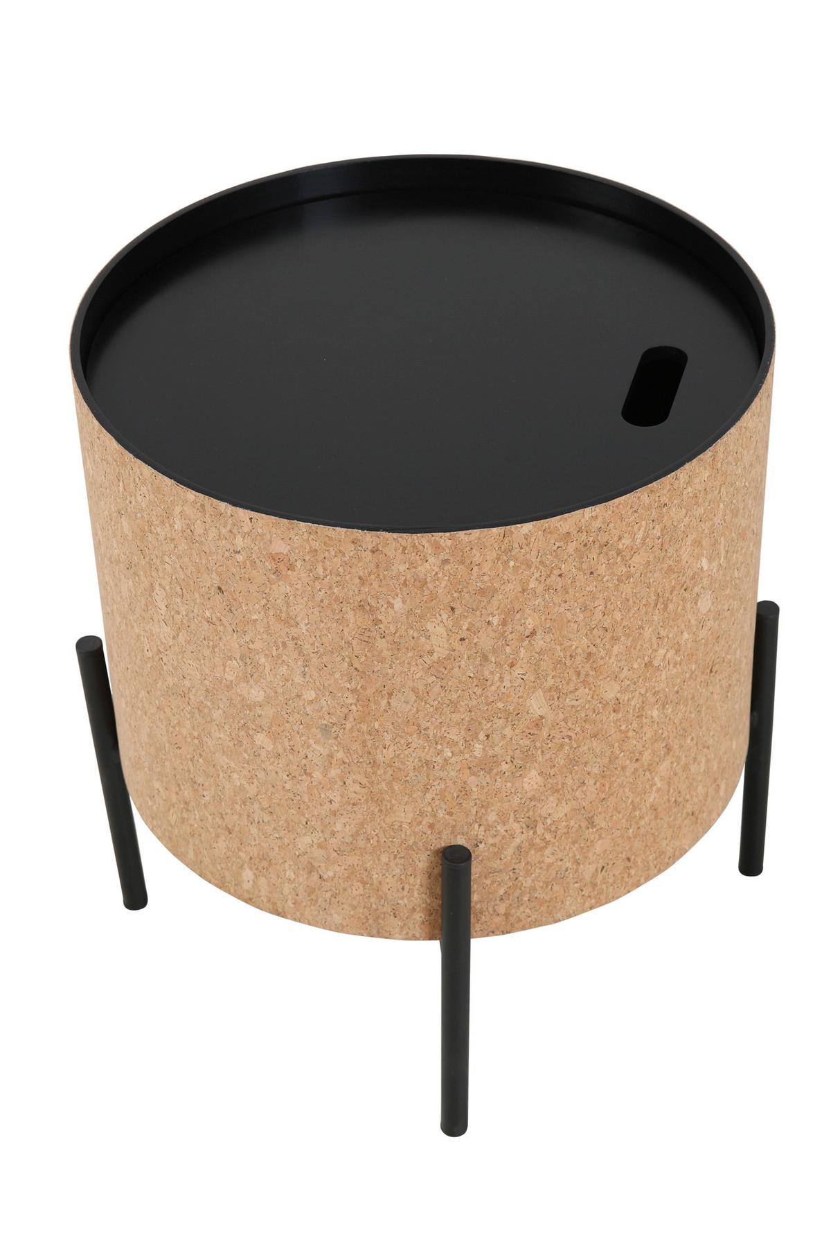 Couchtischset Naturfarben/schwarz B: 63 Cm - Schwarz/Naturfarben, Design, Holz/Holzwerkstoff (63-41,5/63-41,5/48,5-36,5cm) - Livetastic