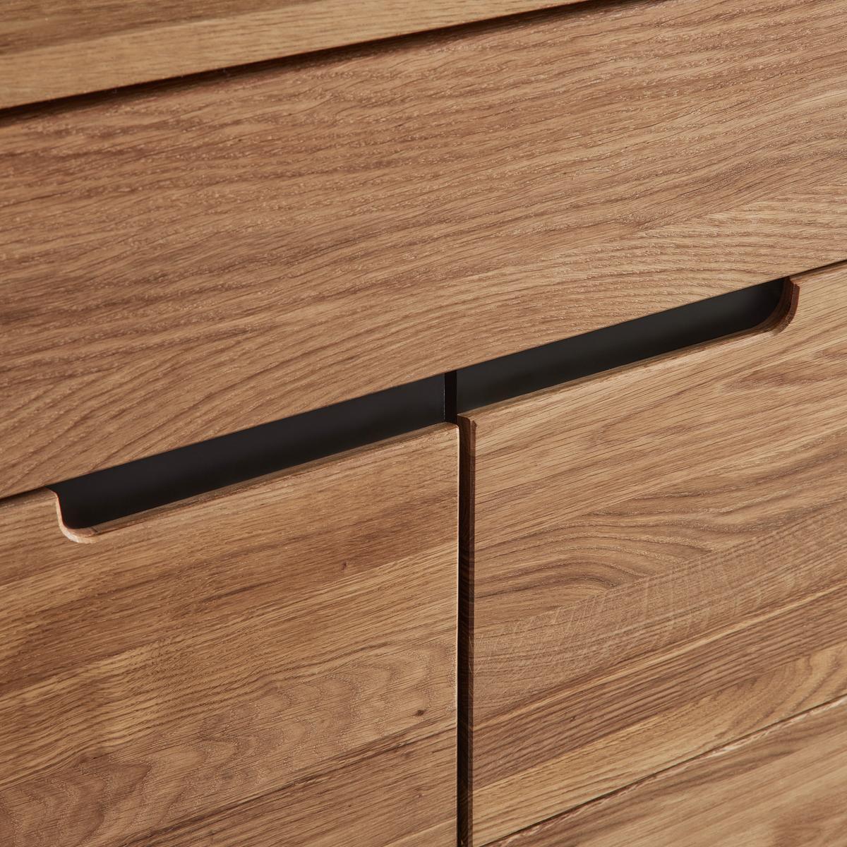 Skříň na odev LOLA dub masiv - divoký dub/černá, Lifestyle, kov/dřevo (70/196/40cm) - ecoTree