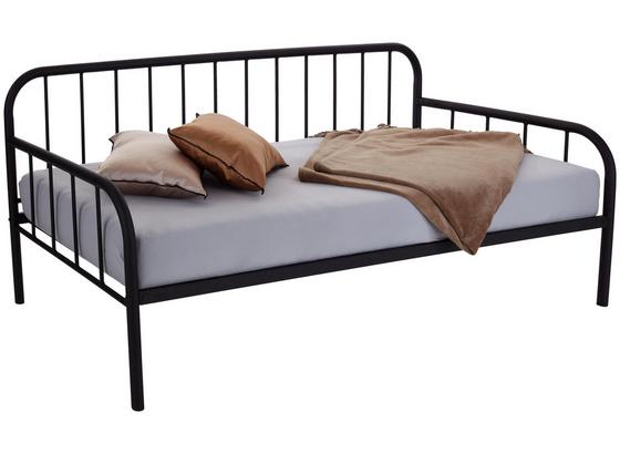 Bett Industrial 90x200 cm - Schwarz, MODERN, Metall (90/200cm) Bett Industrial 90x200 cm - Schwarz, MODERN, Metall (90/200cm)