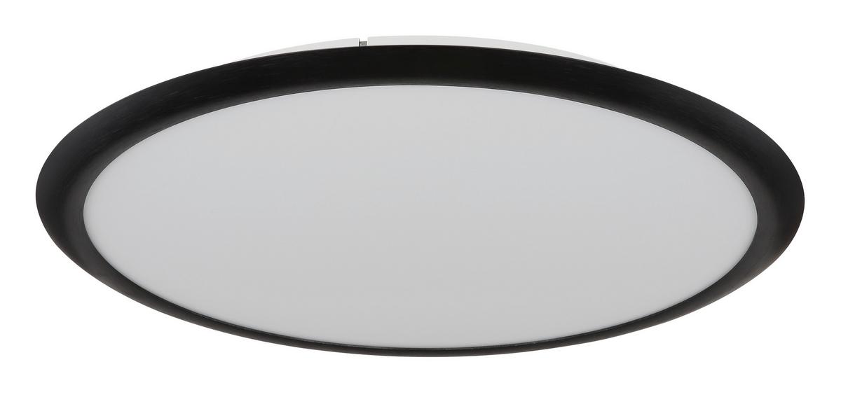 LED-Deckenleuchte 67319d Suna - Opal/Grau, KONVENTIONELL, Kunststoff/Metall (50,8/5cm) - Globo