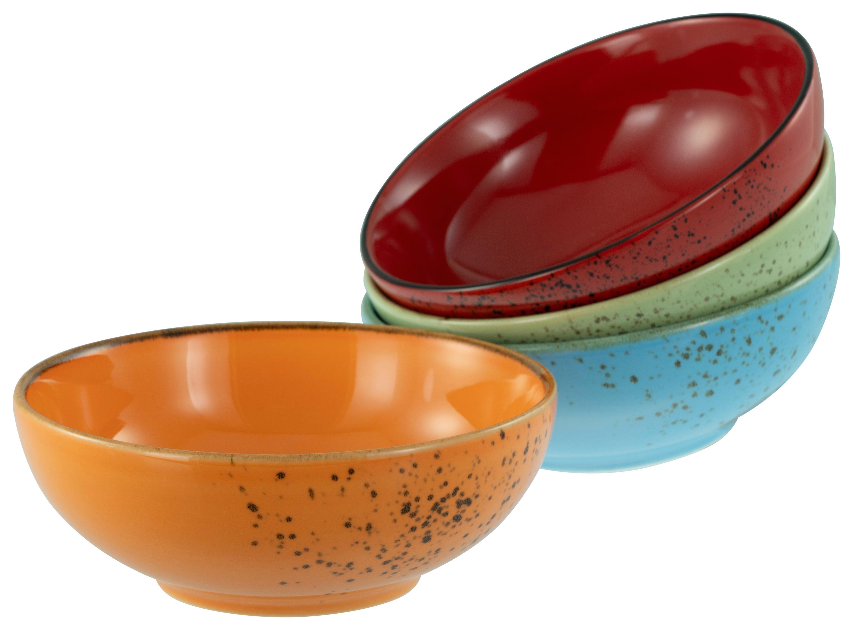 Schüsselset Nature Collection Mediterran, 4--Teilig., Multicolor - Multicolor, Design, Keramik - Creatable