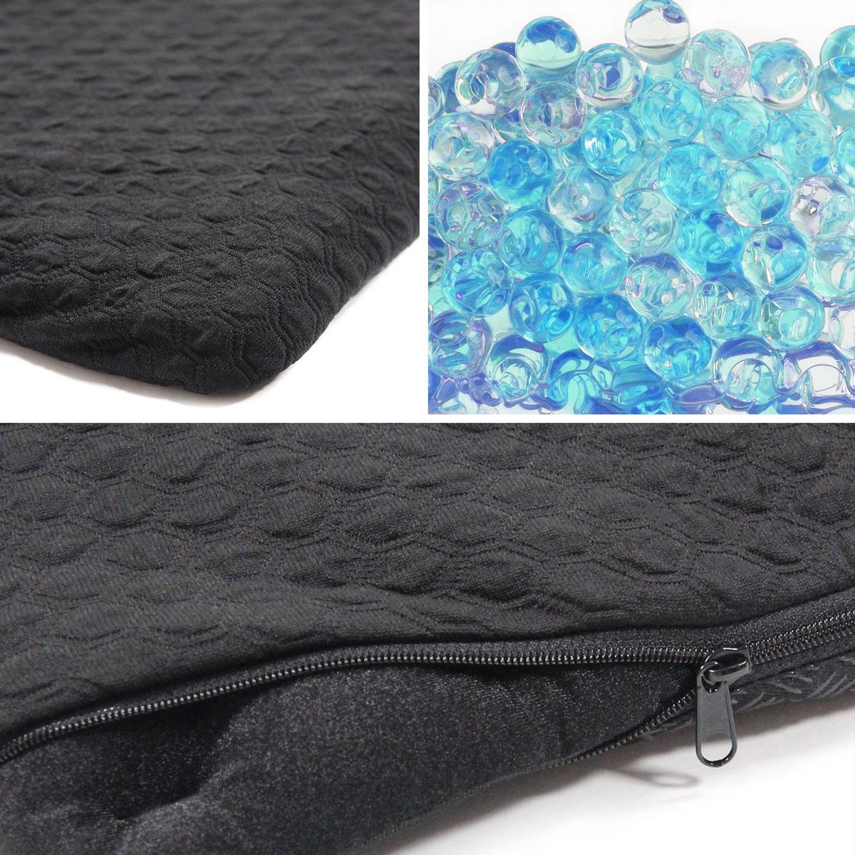 Sitzkissen Medisit I 42x39 cm Schwarz - Schwarz, MODERN, Textil (42/2/39cm) - MID.YOU