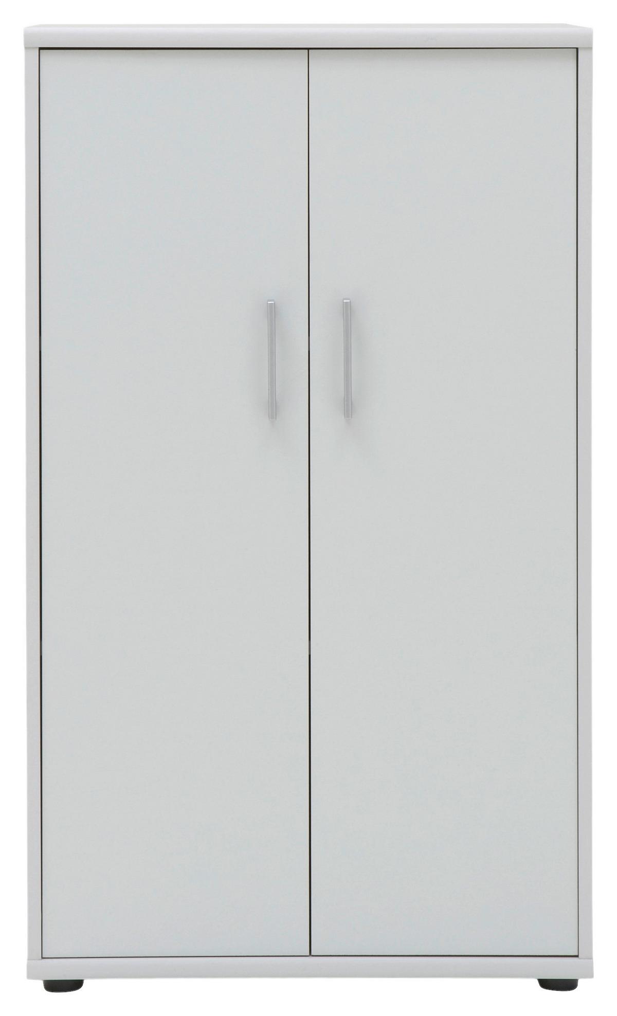 Aktenschrank Serie Weiß B: 65,1 cm - Weiß, Basics, Holzwerkstoff (65,1/110,9/34,5cm) - MID.YOU